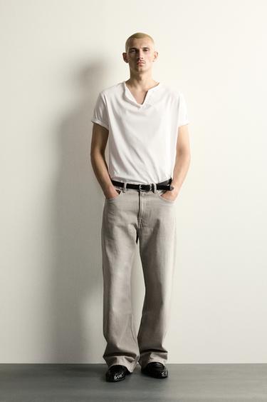LOOSE FIT JEANS - Grey by Zara
