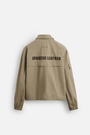 GUITARRICADELAFUENTE TEXT PRINT JACKET - Beige by Zara - Image 7