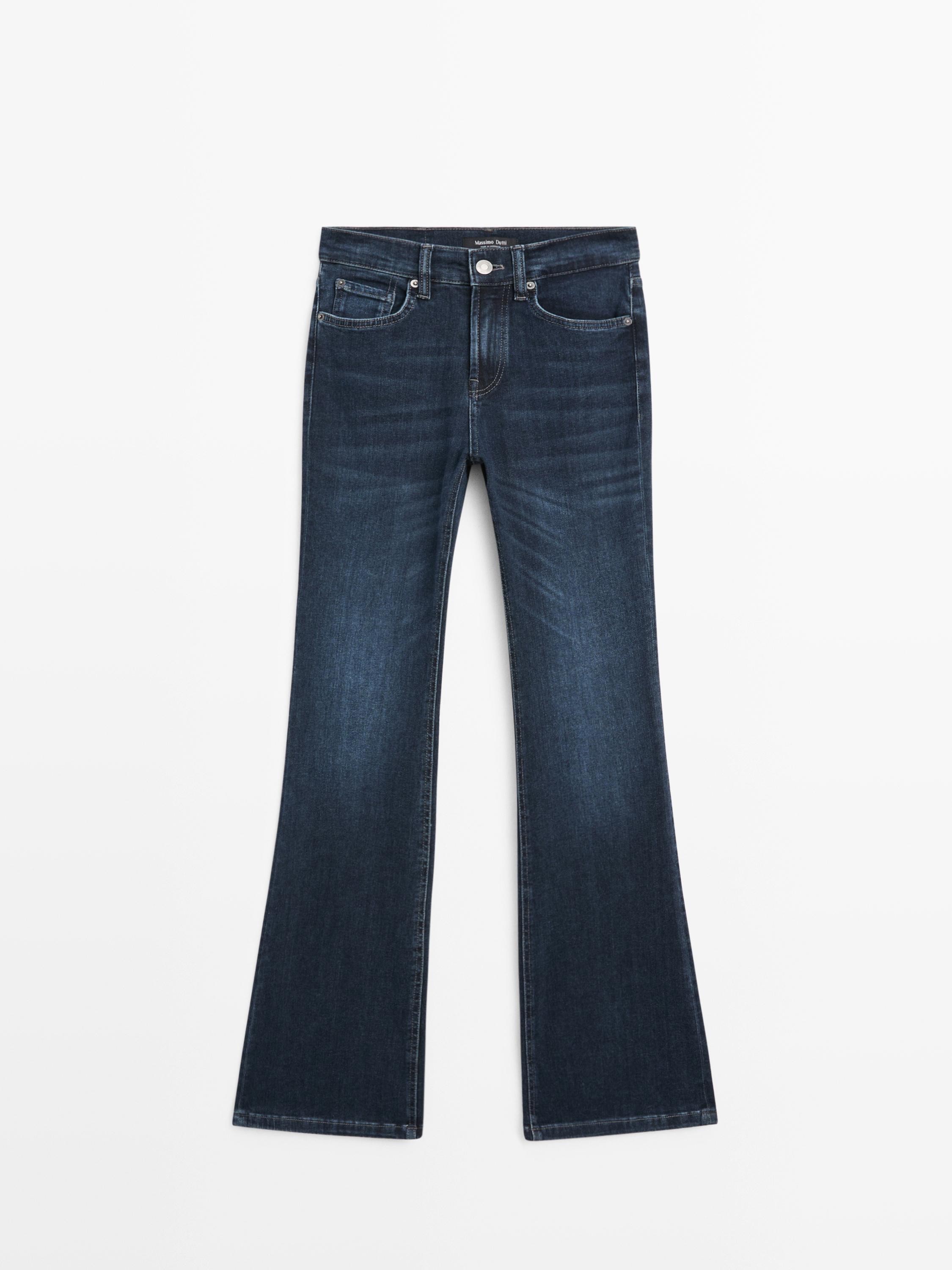 Jean skinny flare taille haute