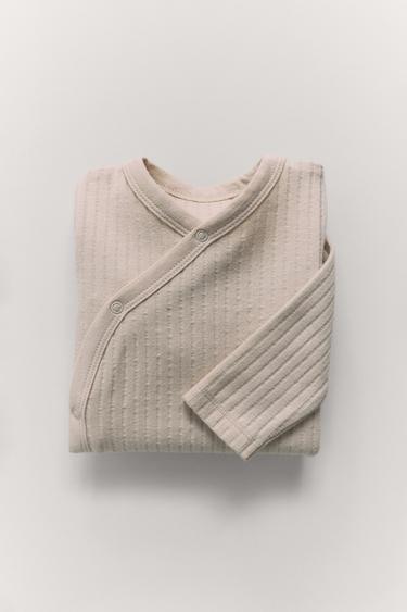 Zara PLAIN STRUCTURE JUMPSUIT - Bone