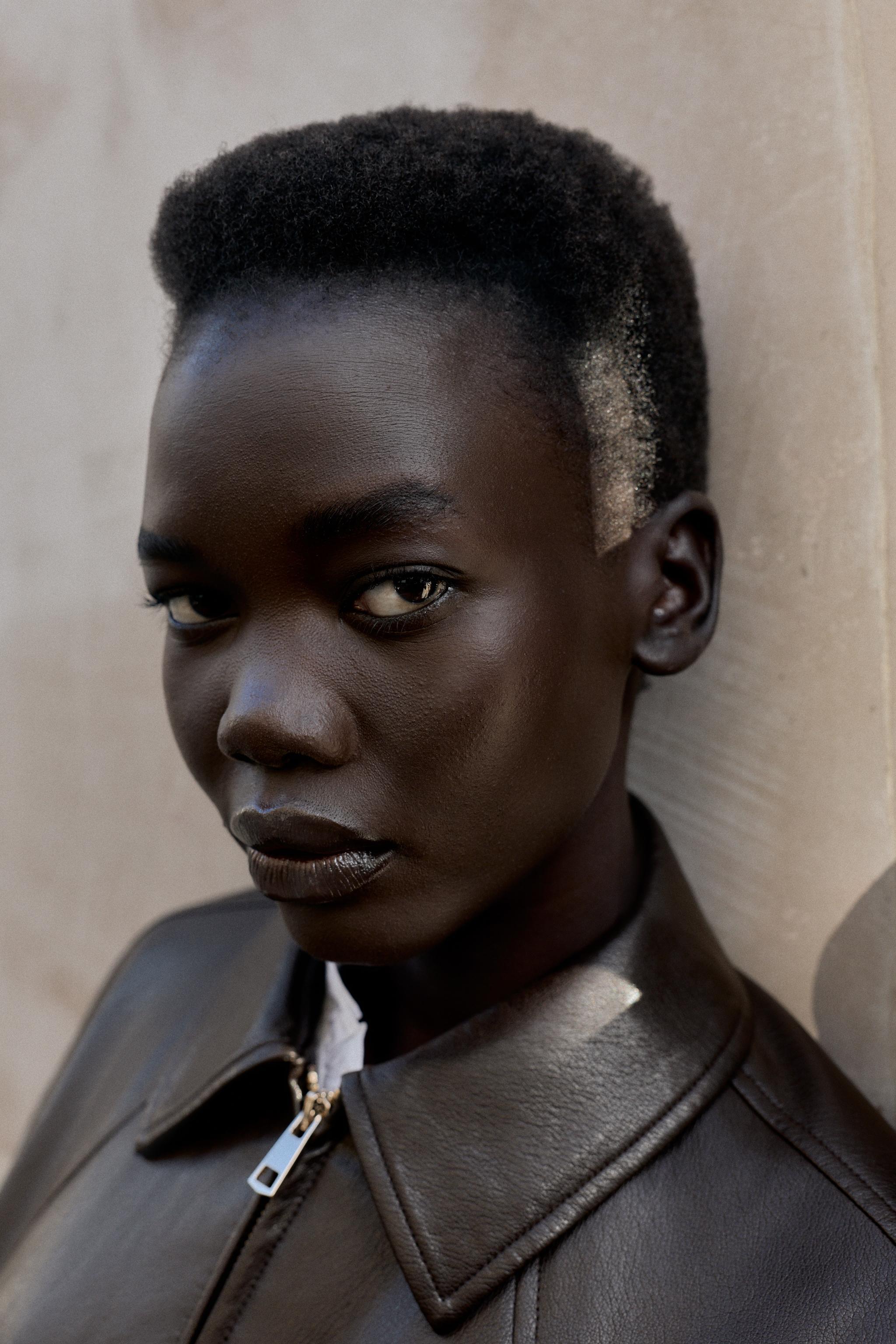 FAUX LEATHER BOMBER JACKET