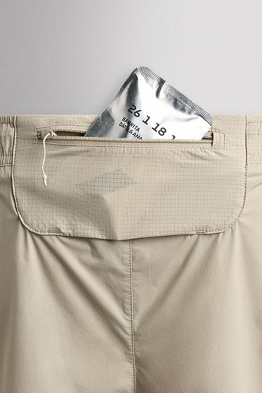 2-IN-1 RUNNING SHORTS - Grey / Beige by Zara - Image 3