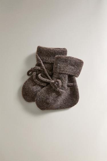 CHILDREN’S CASHMERE BOOTIES - Brown by Zara - Image 0