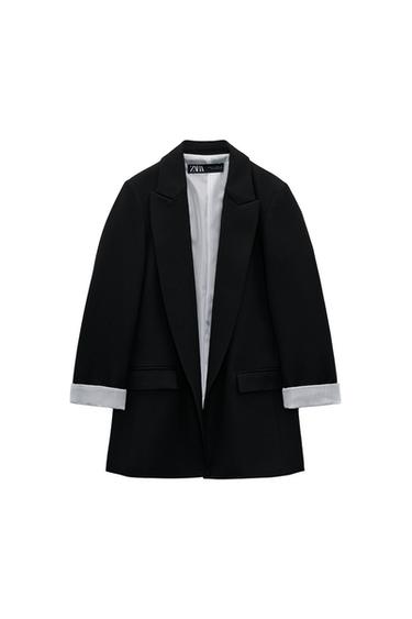 BLAZER WITH PRINTED CUFFS