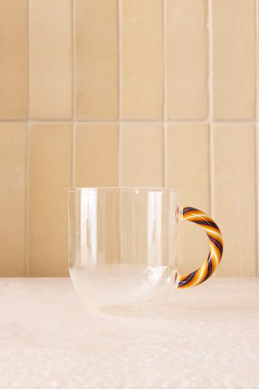 TASSE BOROSILICATE ANSE SPIRALE - Orange de Zara - Image 6
