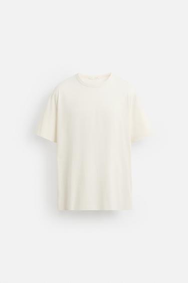 LIGHTWEIGHT T-SHIRT - Oyster-white by Zara