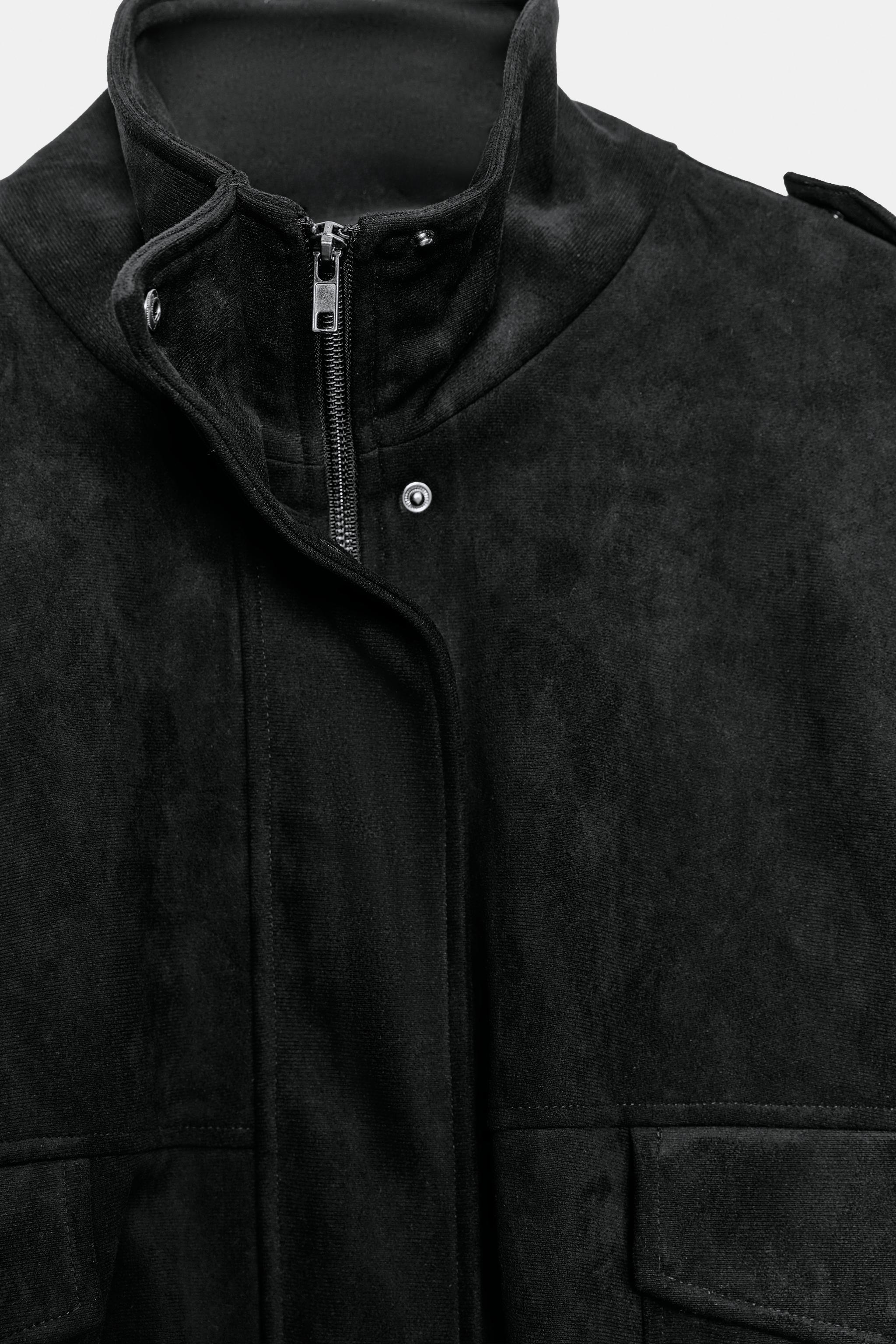 BLOUSON BOMBER EFFET DAIM