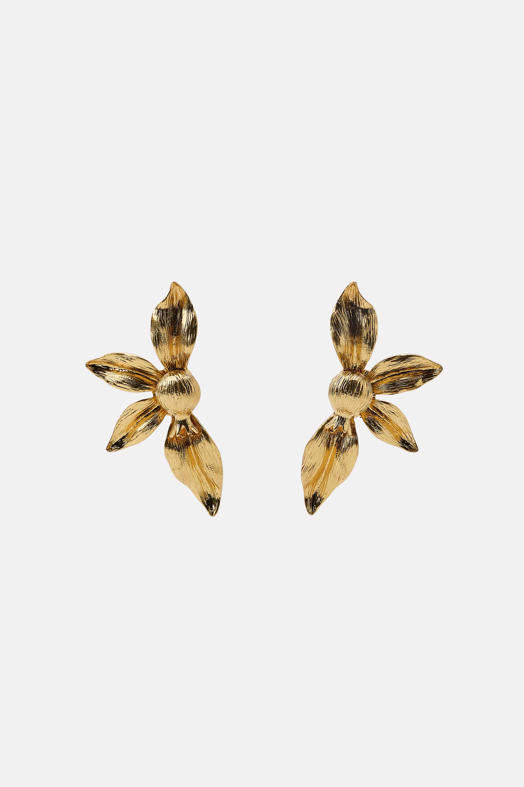 FAN FLOWER EARRINGS