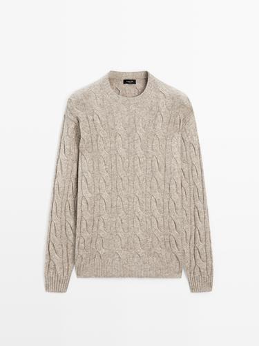 Zara Cable-knit wool blend sweater - 754