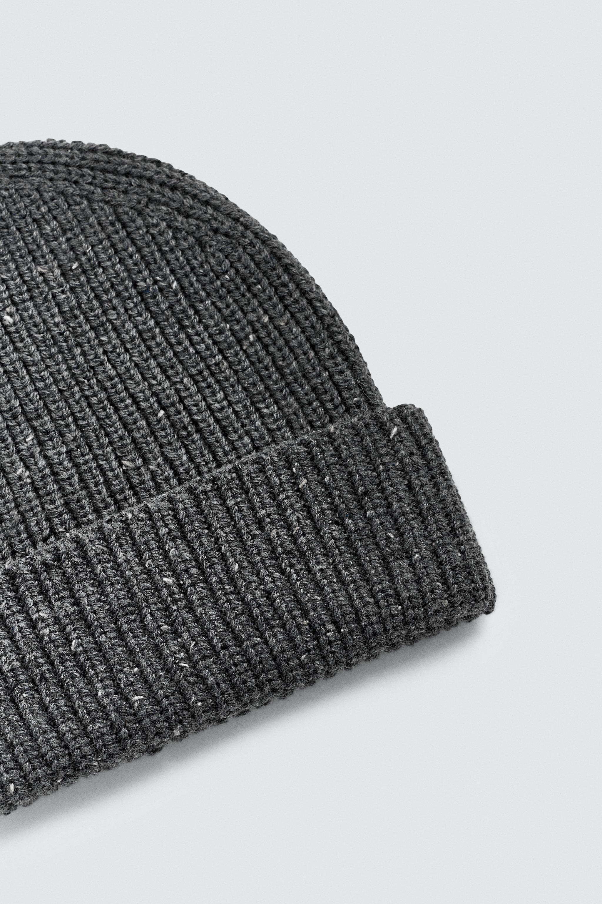 TEXTURED KNIT BEANIE - Navy blue | ZARA United States
