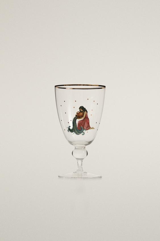 AQUARIUS ZODIAC GLASS | MARISA BERENSON - Transparent by Zara - Image 0