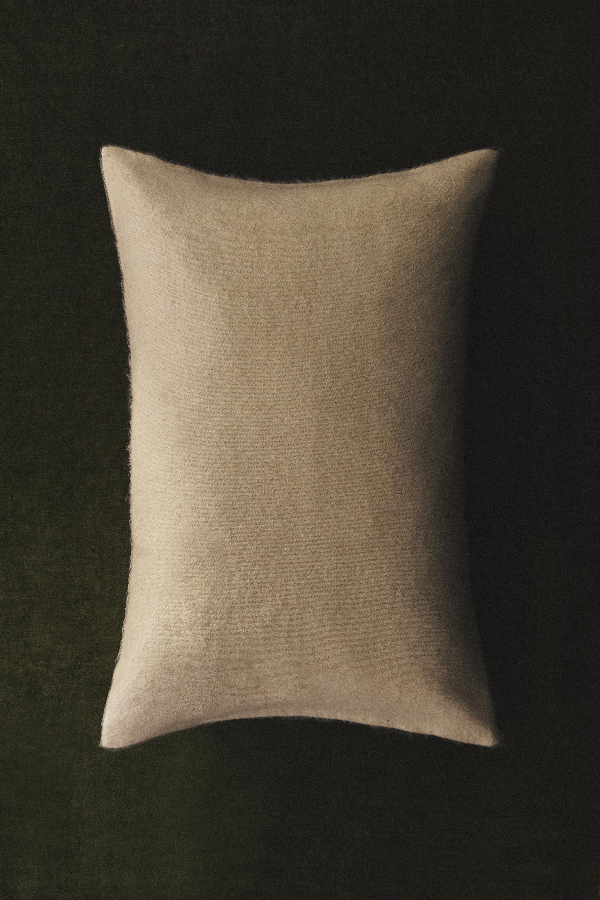 CASHMERE-EFFECT THROW PILLOW COVER