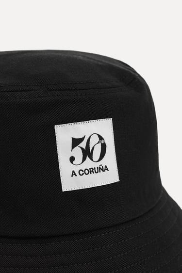 50TH ANNIVERSARY PATCH BUCKET HAT - Black by Zara - Image 1