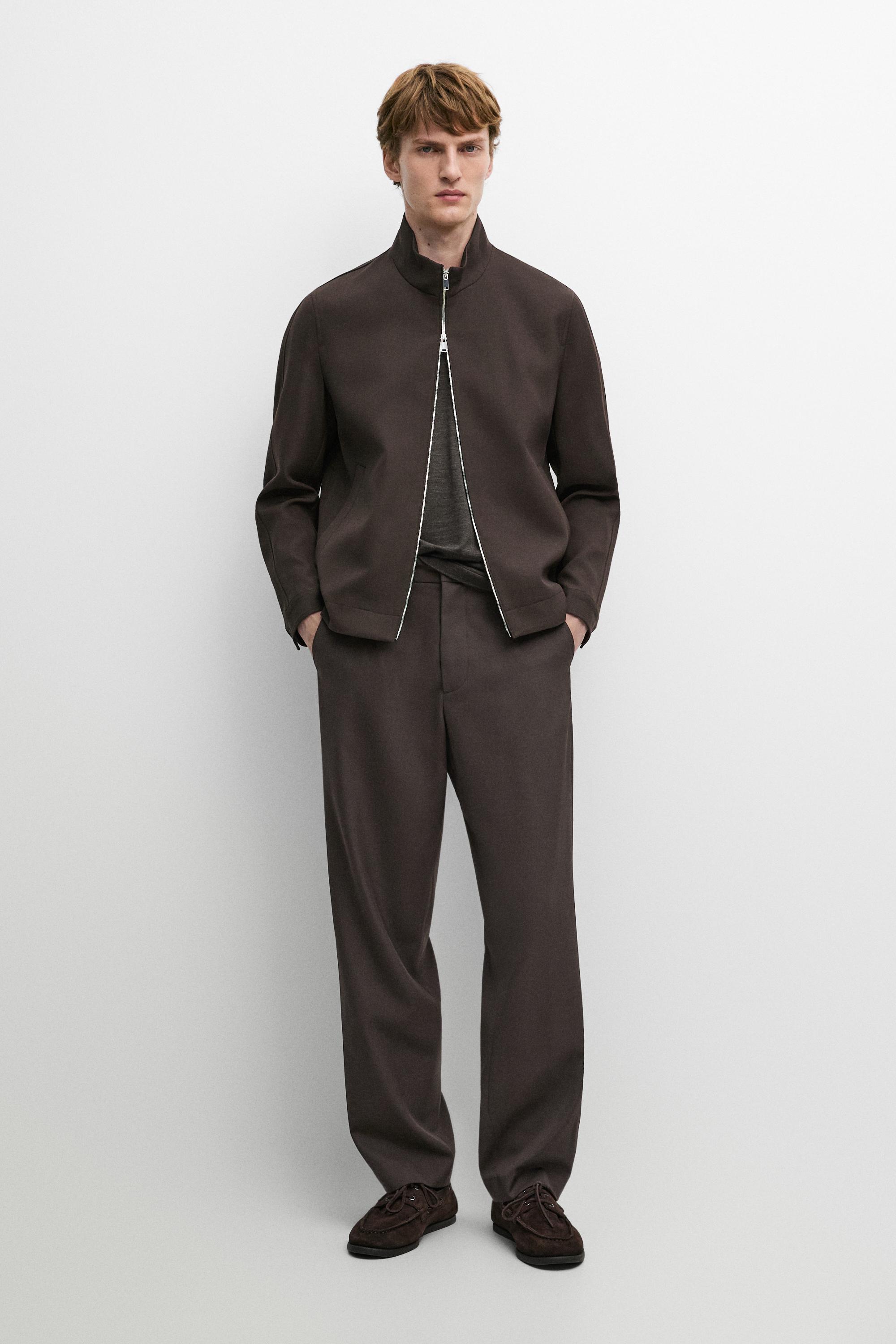 100% cool wool total look pants