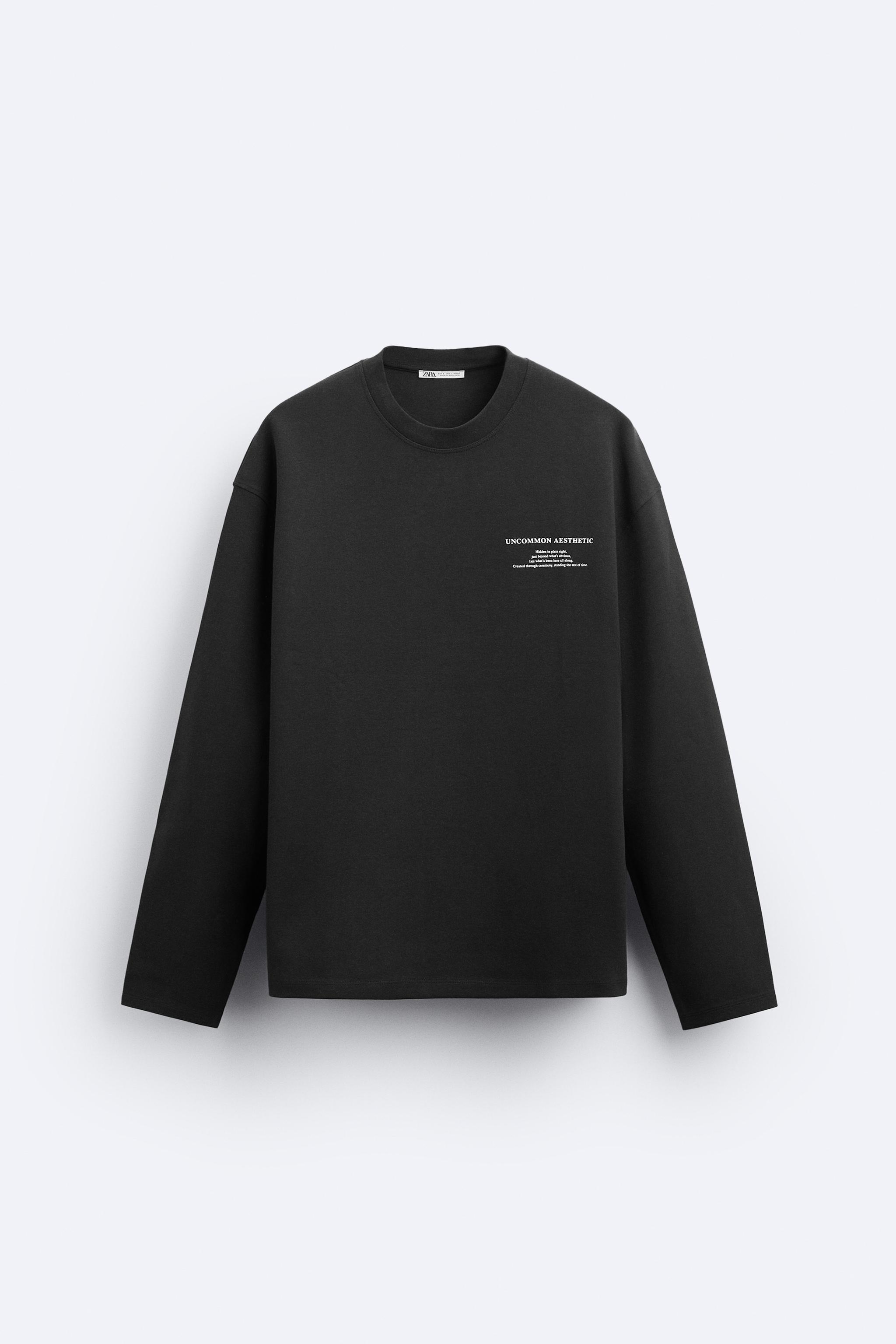 Black long hotsell sleeve sweatshirt