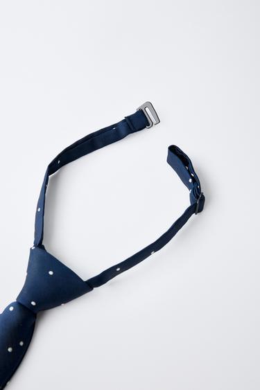 POLKA DOT PRINT TIE - Blue by Zara - Image 1