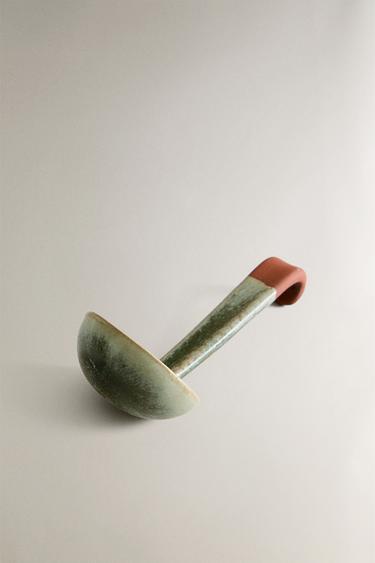 TERRACOTTA TUREEN SPOON - Green by Zara - Image 1