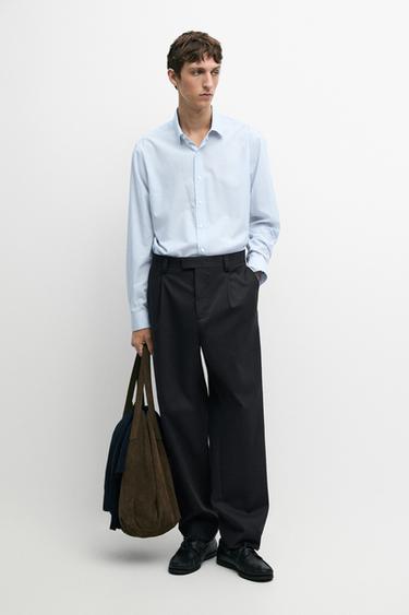 Zara Striped regular fit shirt - striped