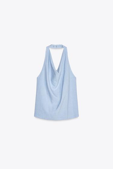 TOP HALTER - Lilas de Zara - Image 4