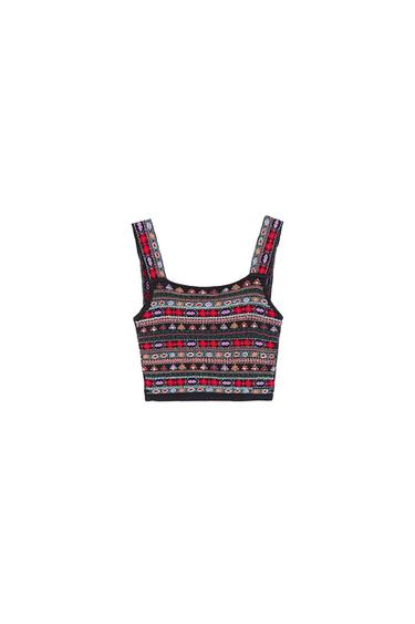 EMBROIDERED BRALETTE TOP