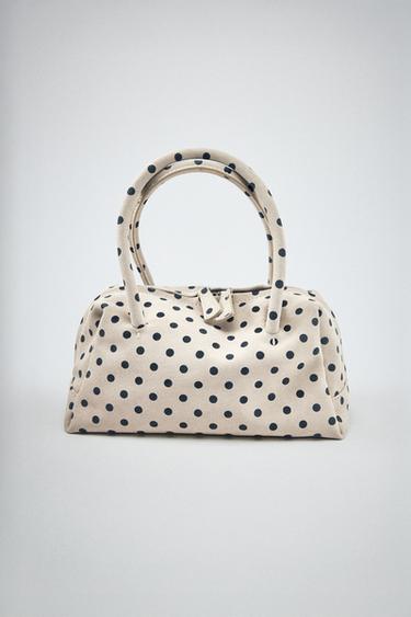 BOLSA DE COURO CROUTE BOWLING ESTAMPADA - Cru da Zara
