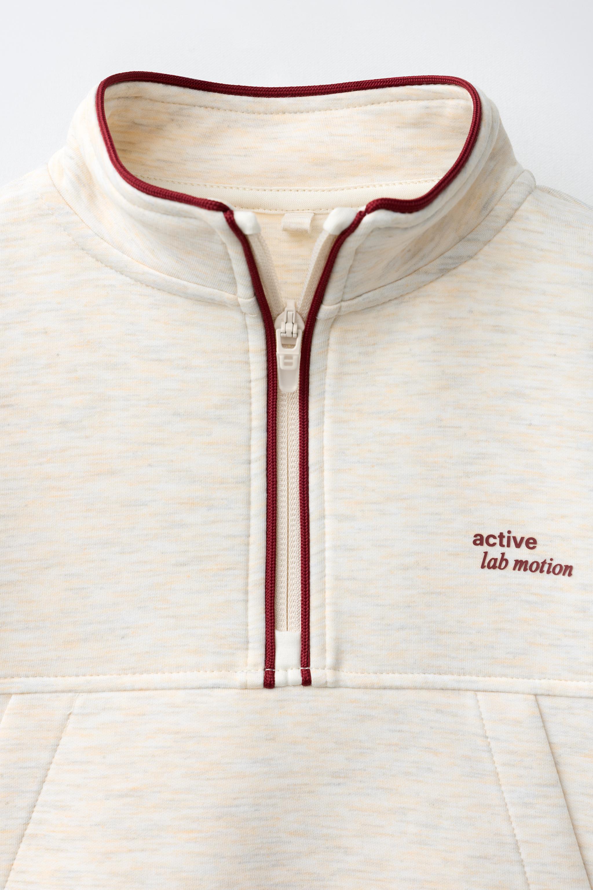 SPORTY CONTRAST PIPING SWEATSHIRT