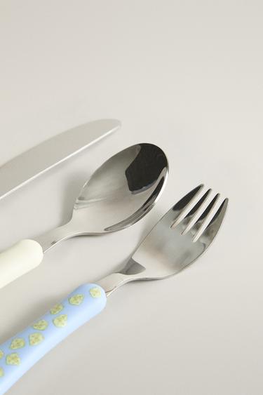 KIDS CERAMIC MR. PÉREZ FLATWARE SET — Multicolored 2