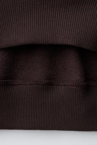 FLOCK SLOGAN SWEATSHIRT - Brown by Zara - Image 3