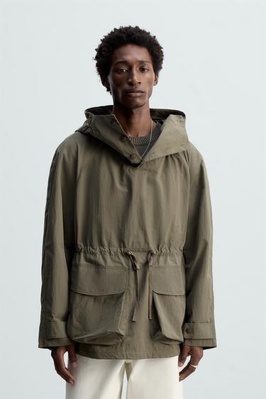 TECHNICAL PARKA WITH POUCH POCKET - Earth by Zara