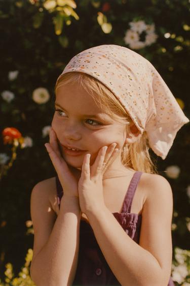 PRINTED SCHIFFLI EMBROIDERY TOP - Purple by Zara