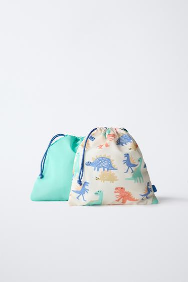 PACK BOLSAS VIAJE DINOS - Azul de Zara