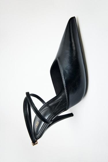 POINTED SLINGBACK SHOES - Black by Zara