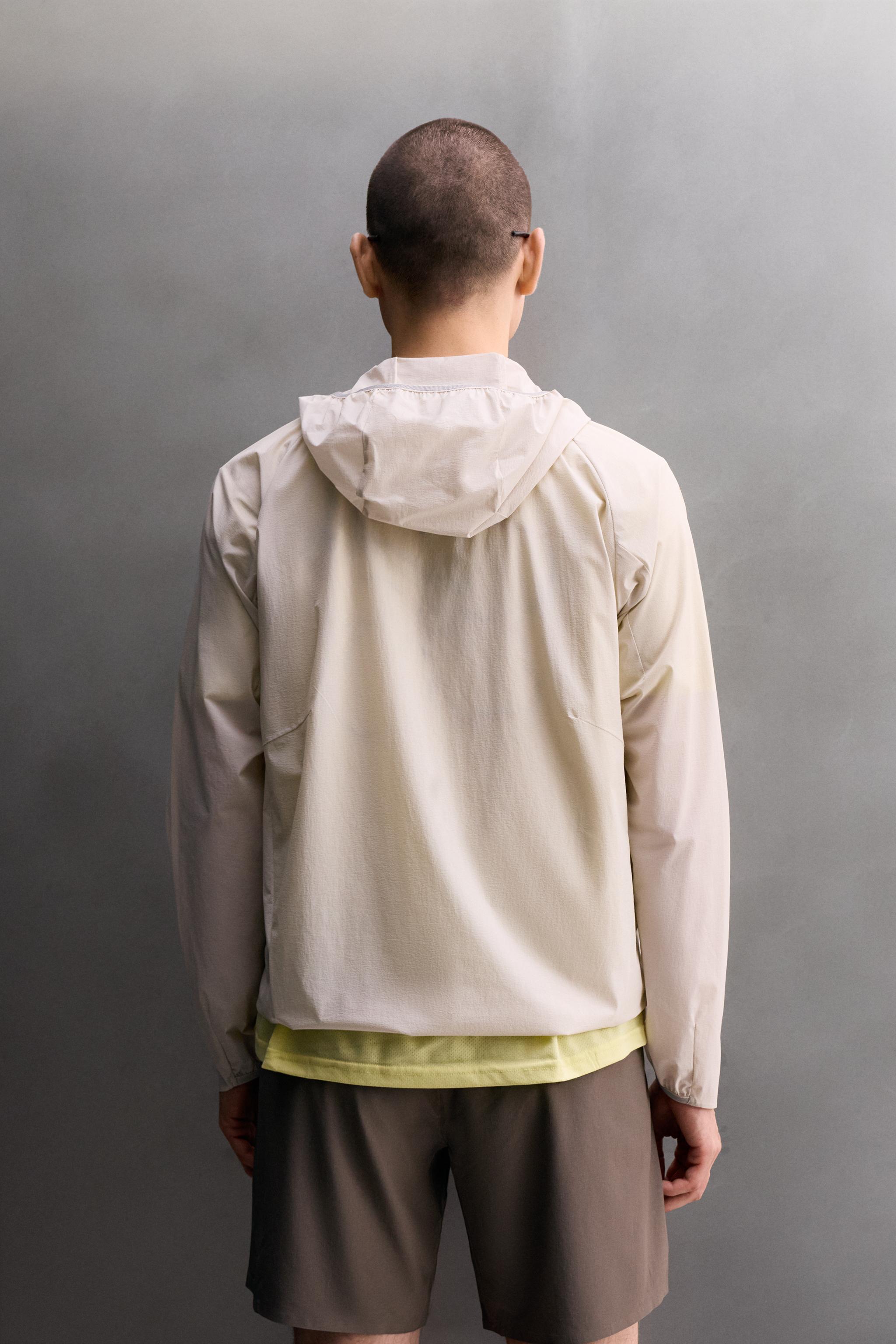 TECHNICAL WINDBREAKER JACKET - Mid-ecru | ZARA Singapore
