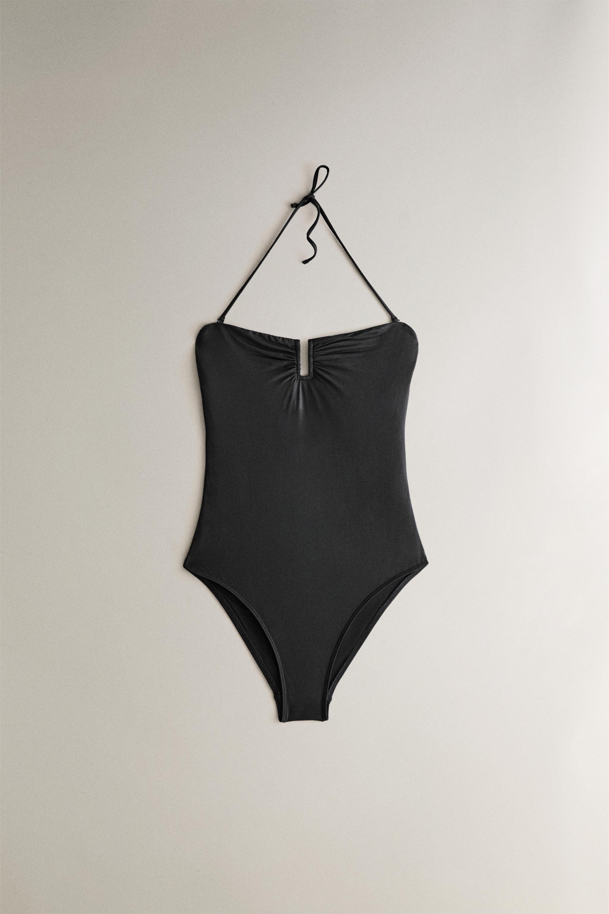 MAILLOT DE BAIN PLAGE DÉCOLLETÉ FRONCÉ