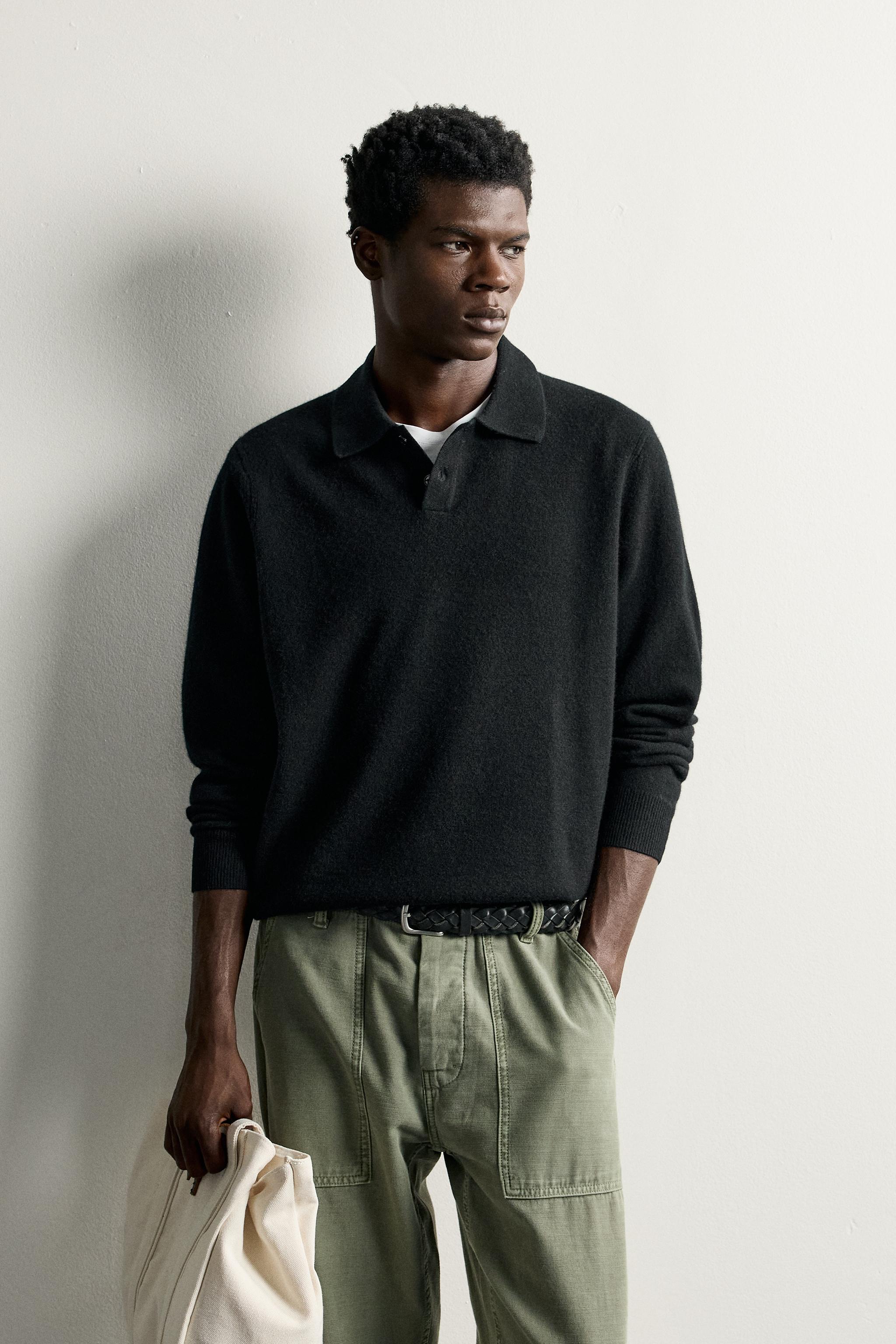 REGULAR FIT WOOL-BLEND KNIT POLO