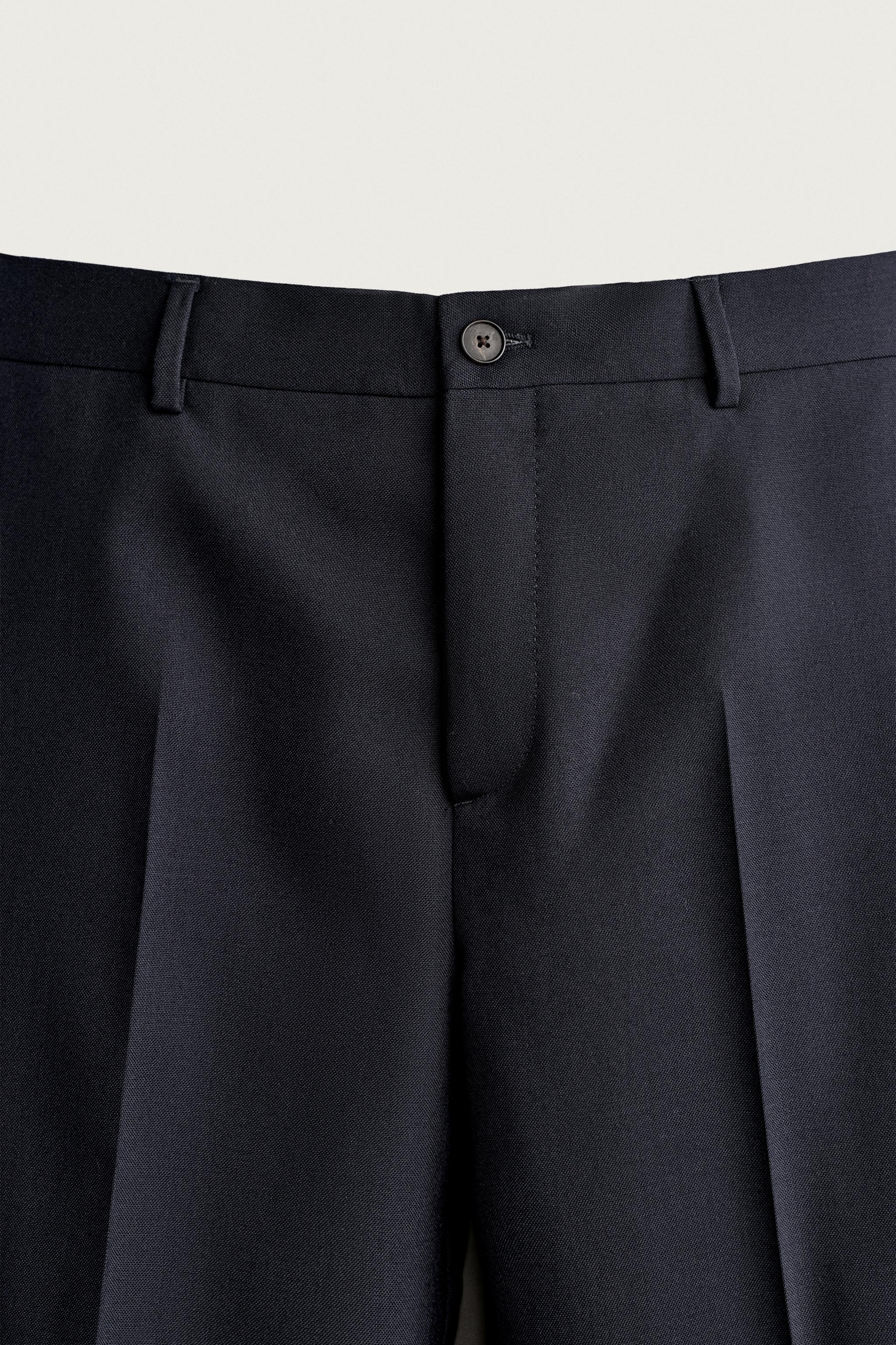 PANTALON REGULAR FIT 100% LAINE
