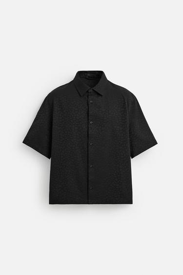 CHEMISE JACQUARD ANIMAL - Noir de Zara - Image 6