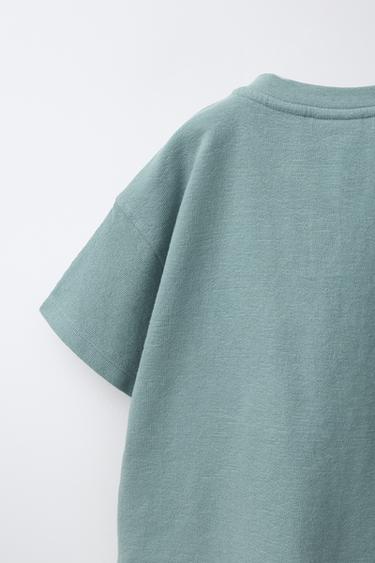 HENLEY T-SHIRT - Petrol blue by Zara - Image 3