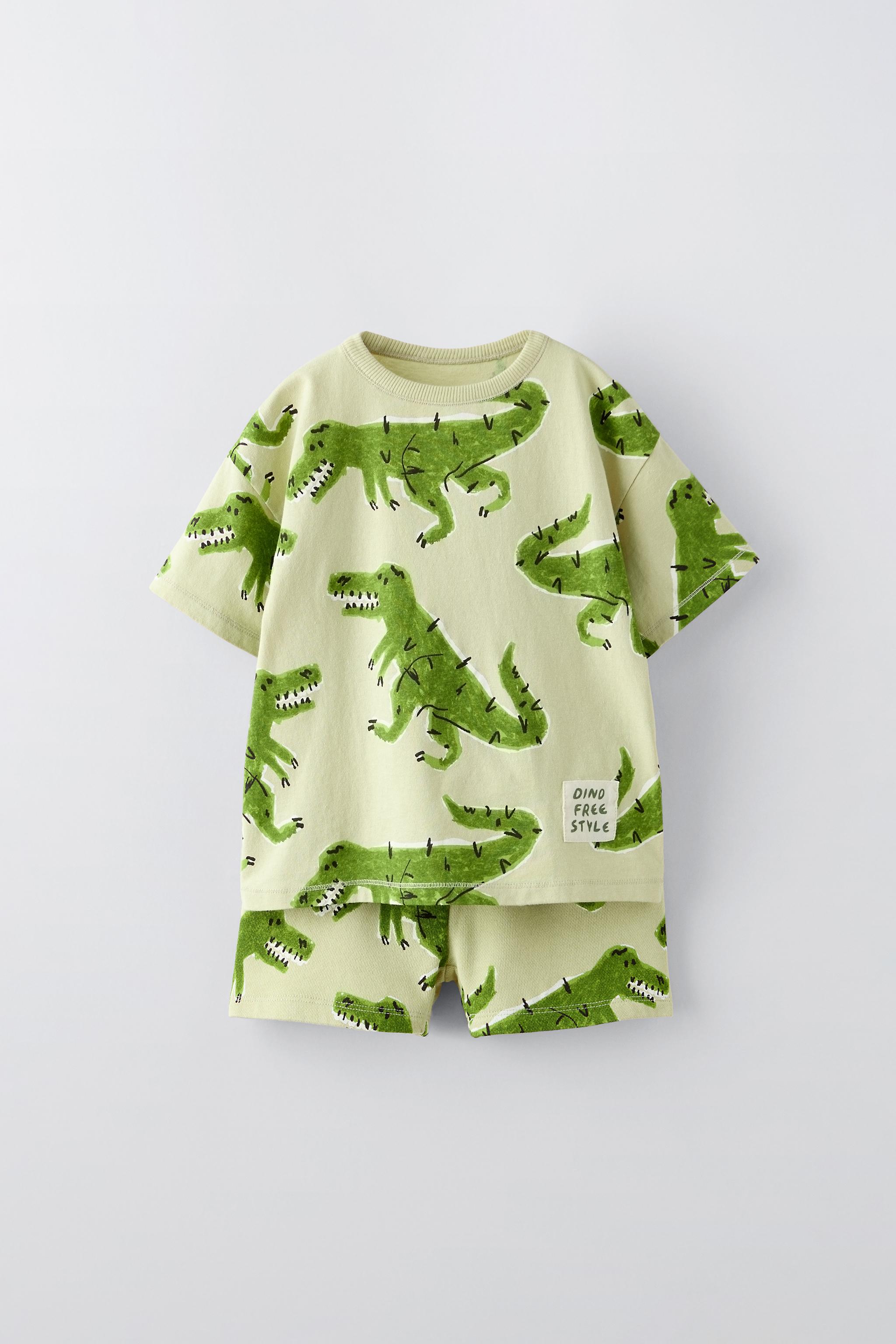 Zara kids HSA DINO popular 2 pc set 4-5Y