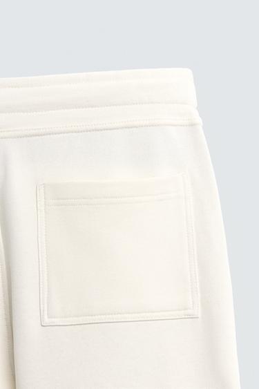 PANTALON DE JOGGING BASIQUE - Blanc cassé de Zara - Image 8
