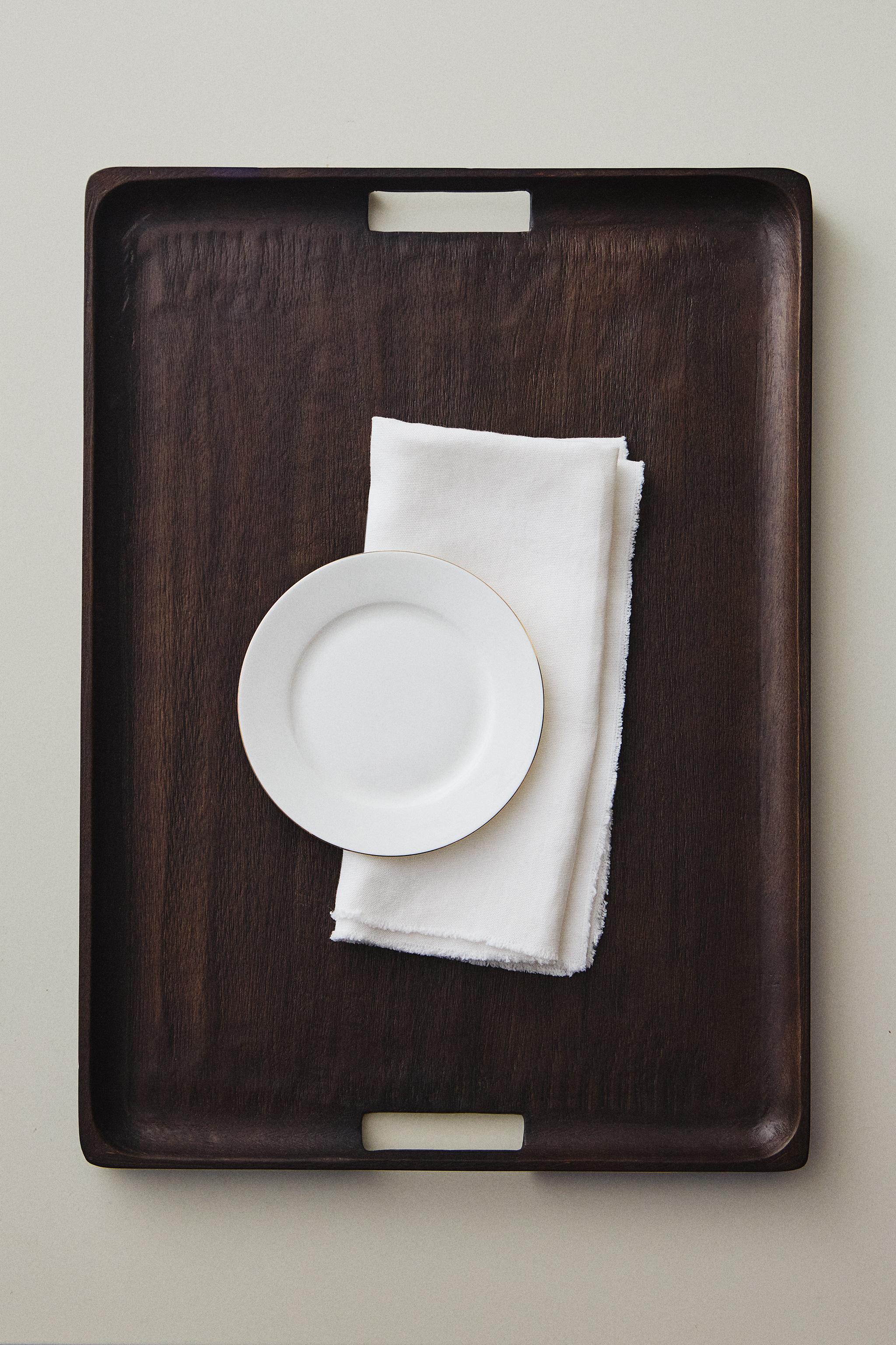 RECTANGULAR MANGO WOOD TRAY
