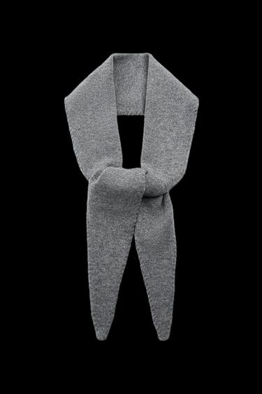 PAÑUELO LANA 100% - Gris de Zara