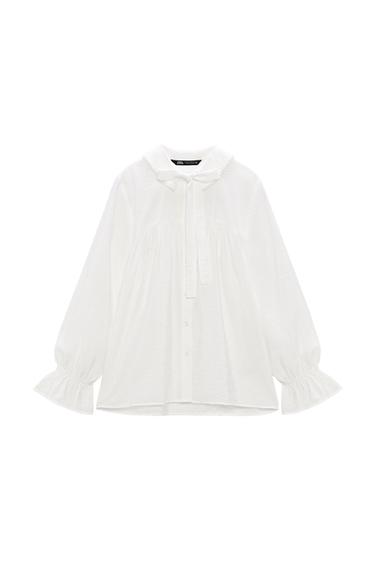 BLOUSE WITH PEARL BEADS