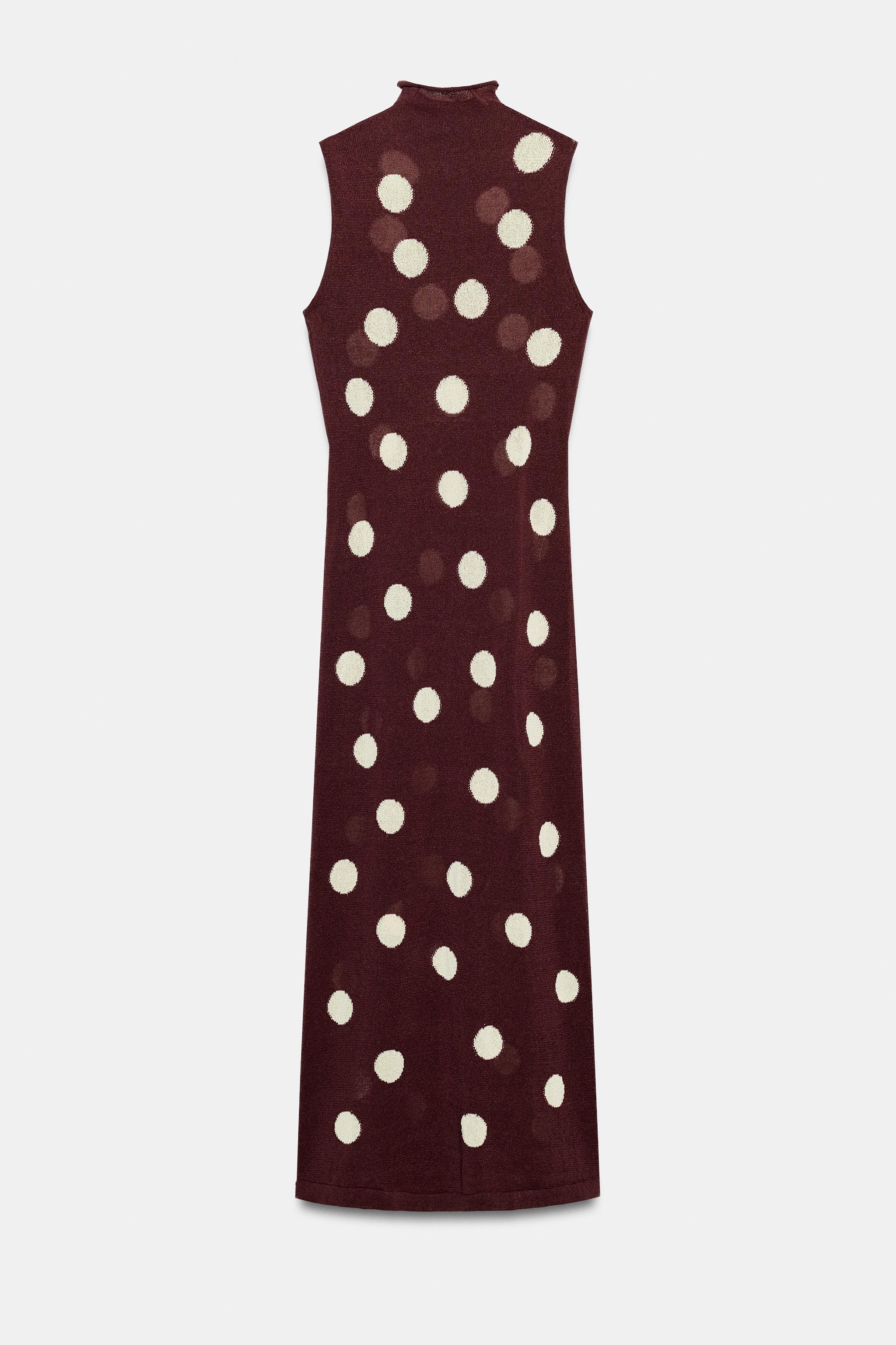 POLKA DOT KNIT DRESS