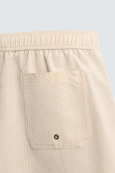 MAILLOT DE BAIN LONG EN SEERSUCKER - Pierre de Zara - Image 3