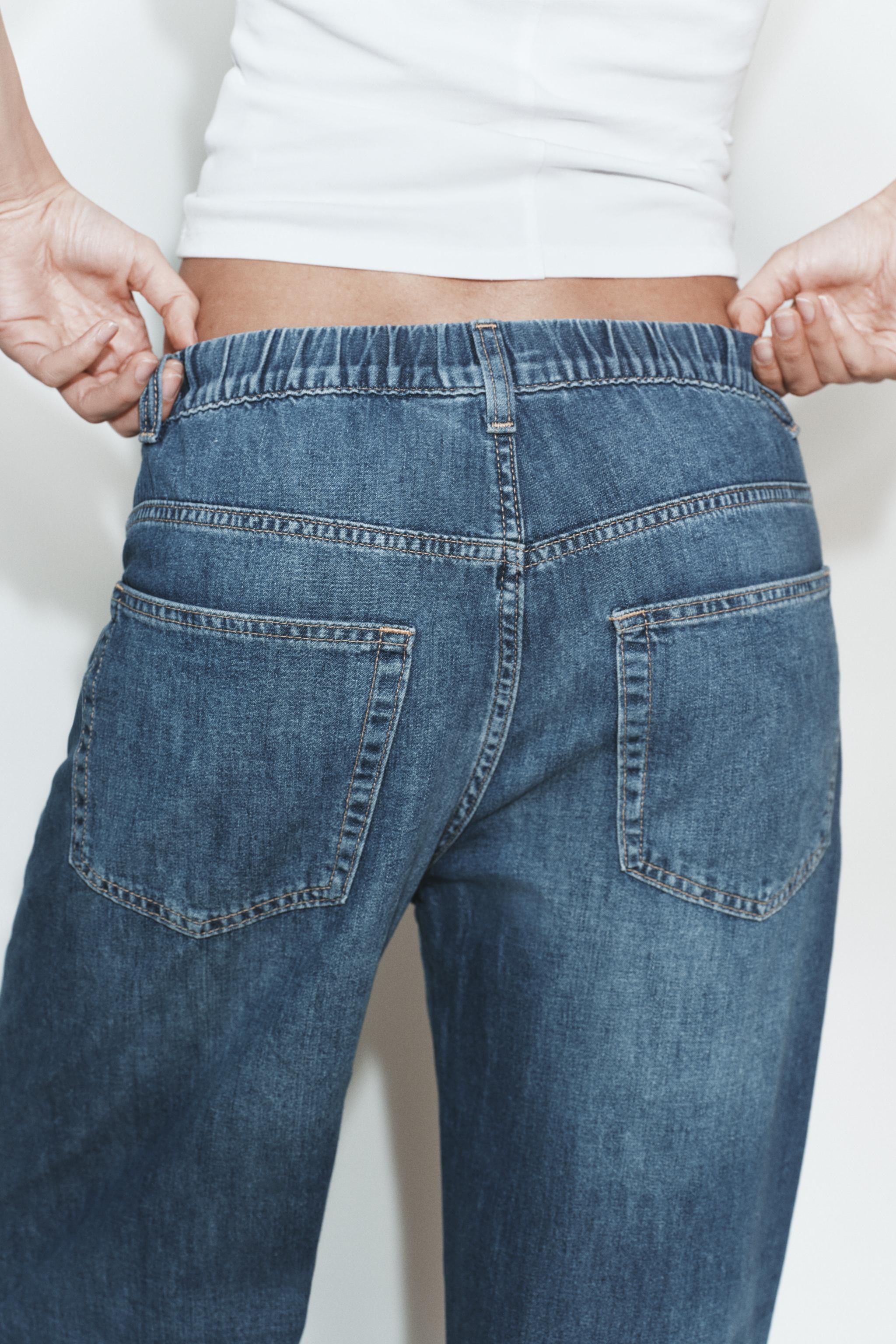 TRF RELAXED MID-RISE DENIM JEANS