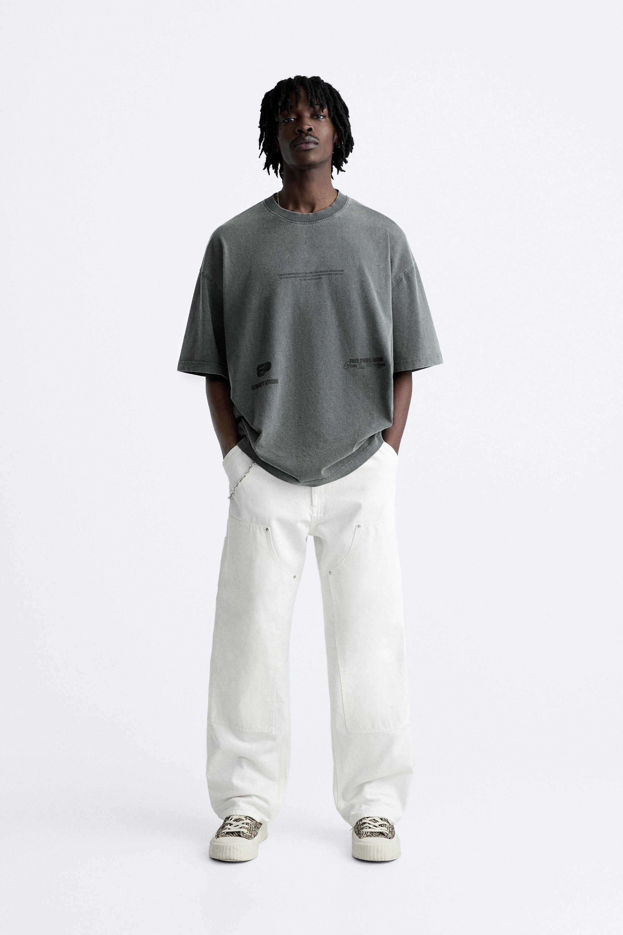 T shirt oversize uomo on sale zara