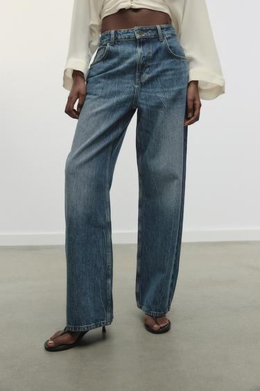 Z1975 LOOSE WIDE-LEG HIGH-WAIST JEANS - Indigo by Zara - Image 1