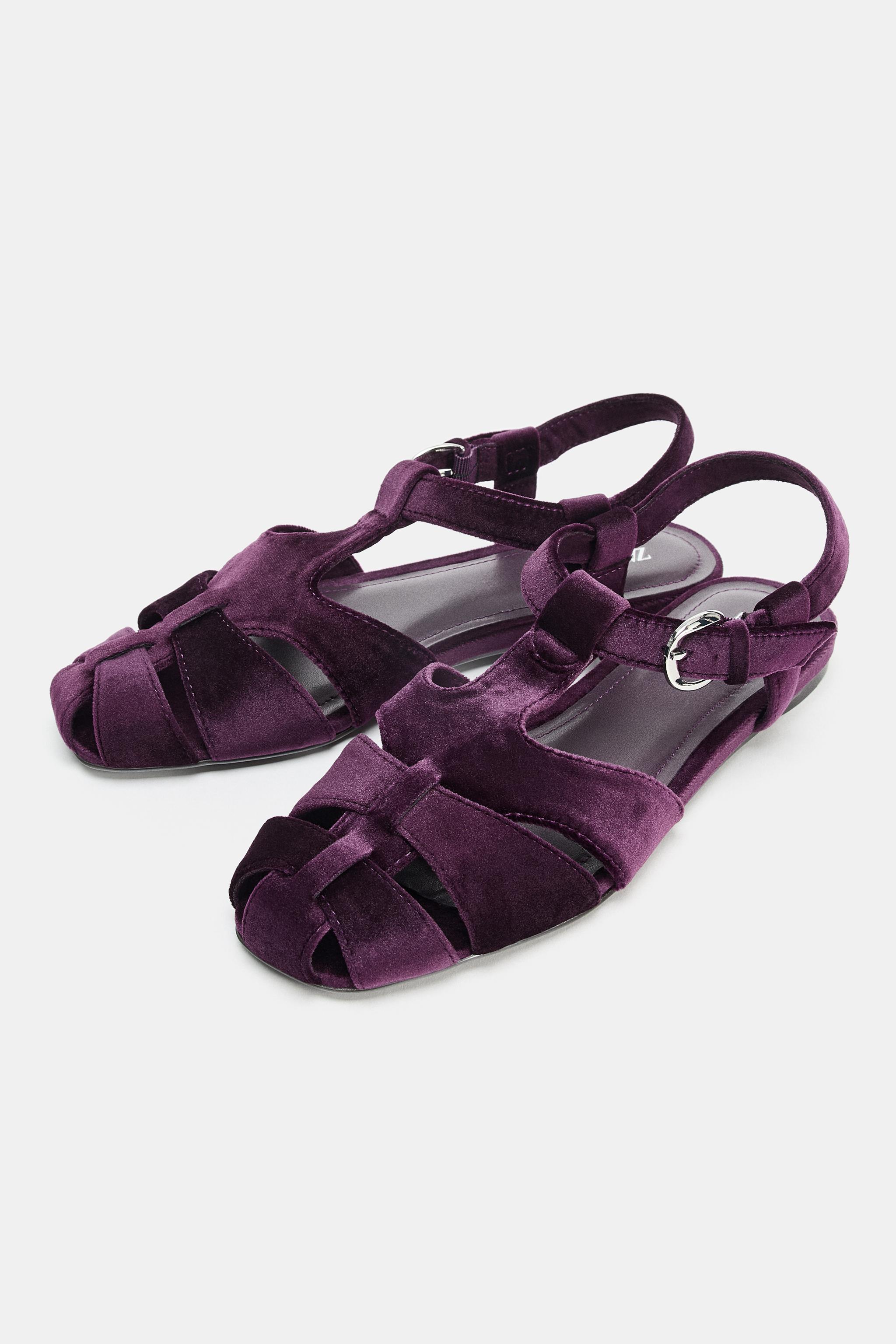 VELVET EFFECT FISHERMAN SANDALS