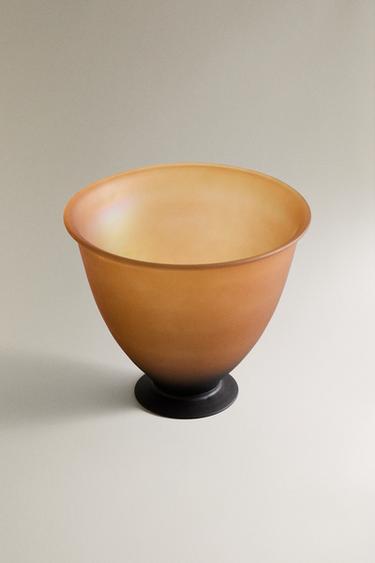 IRIDESCENT GLASS COUPE I COLIN KING - Caramel by Zara - Image 1